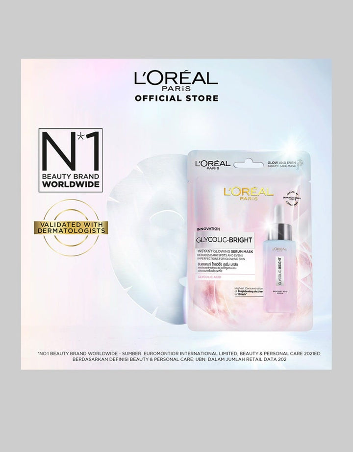 Glycolic Bright Instant Glowing Face Serum Mask