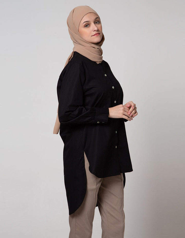 Annisa Long Sleeve Shirt Long Plain Basic