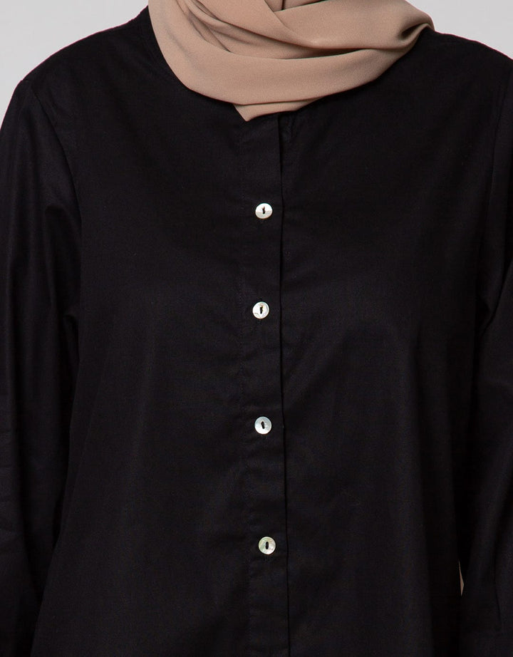 Annisa Long Sleeve Shirt Long Plain Basic