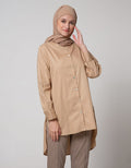 Annisa Long Sleeve Shirt Long Plain Basic