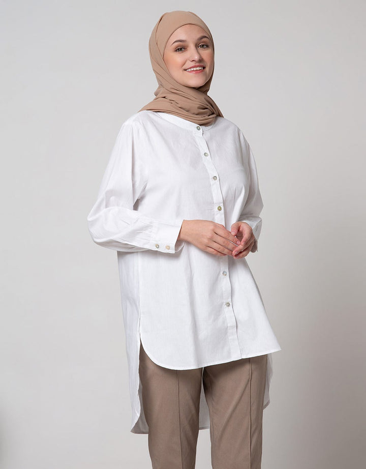 Annisa Long Sleeve Shirt Long Plain Basic