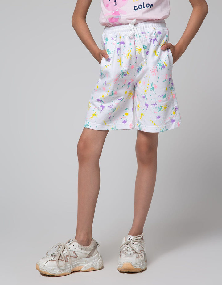 Little M Bermuda Full Print Colorfull Splash