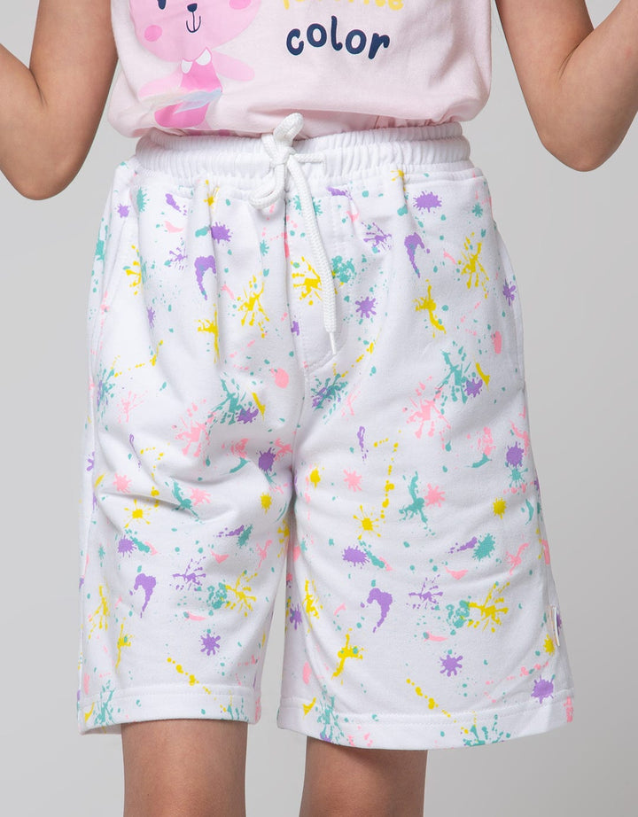 Little M Bermuda Full Print Colorfull Splash