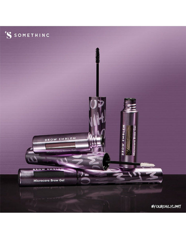 Somethinc Brow Emblem Microcara Brow Gel Waterproof Ebony