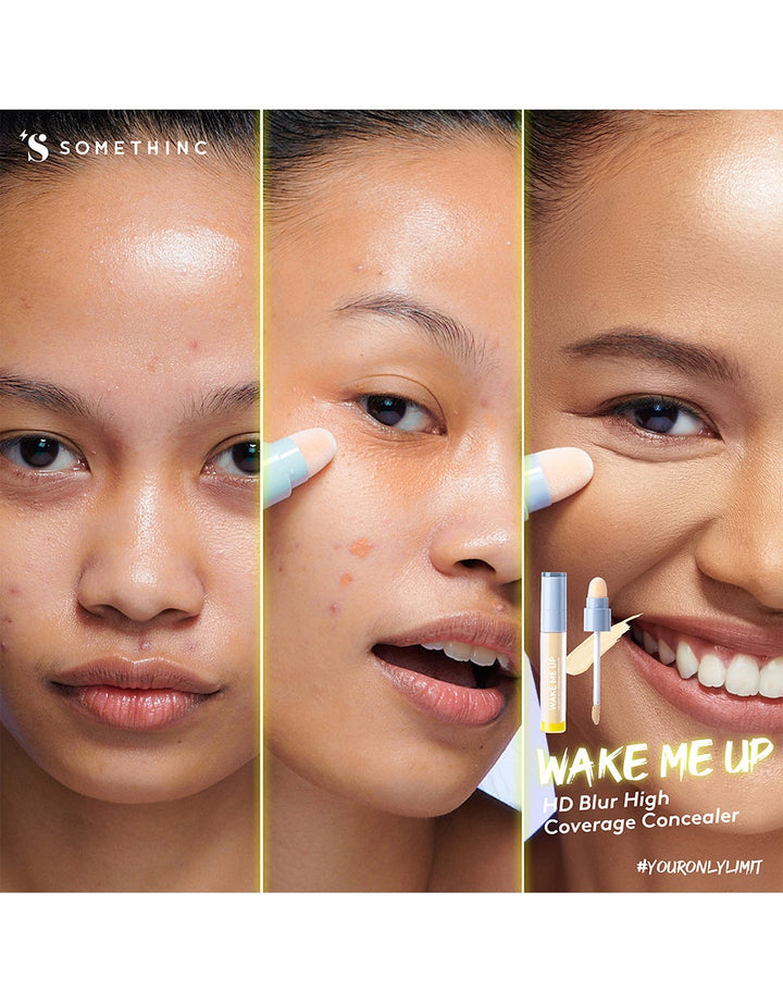 Somethinc Wake Me Up Hd Blur Full Coverage Concealer Biscuit