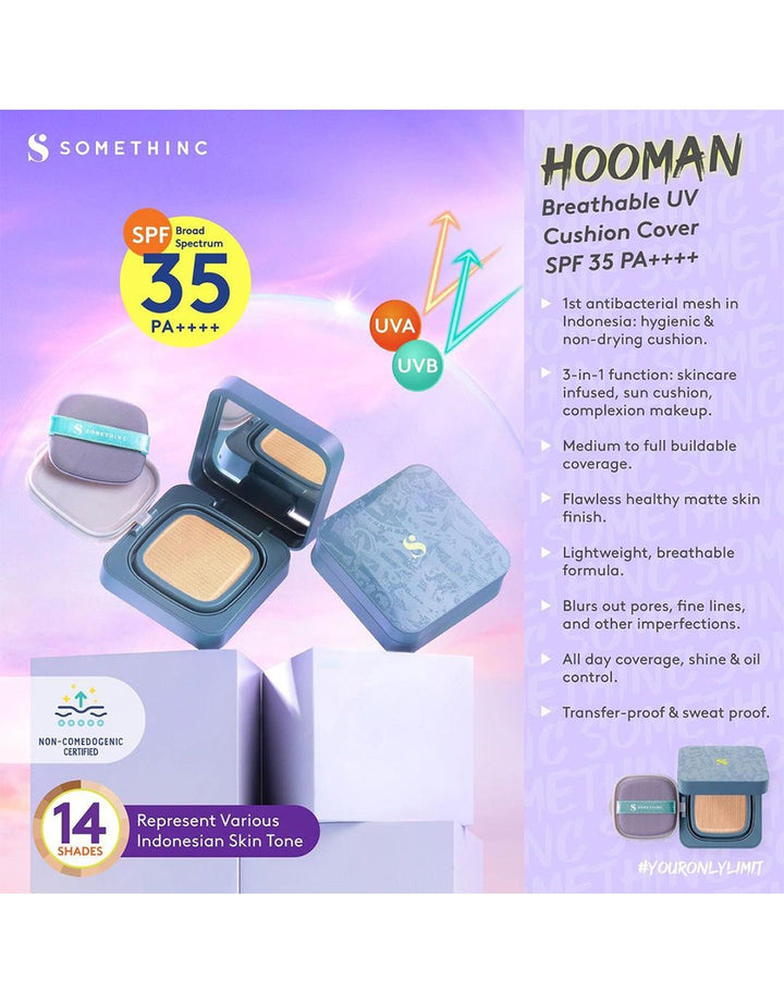 Somethinc Hooman Breathable Cushion Cover Spf35 Pa++++ N01 Nina