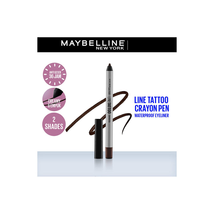 Maybelline Line Tattoo Crayon Pen Liner Dark Brown