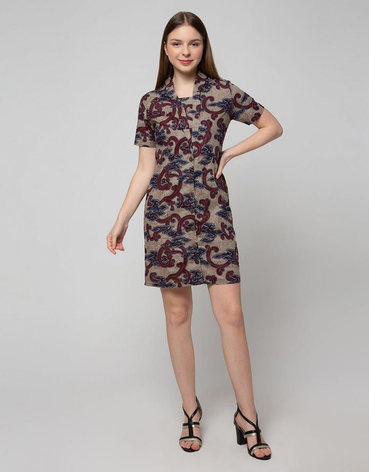 Arjuna Weda Sack Dress Batik Mega Mendung II