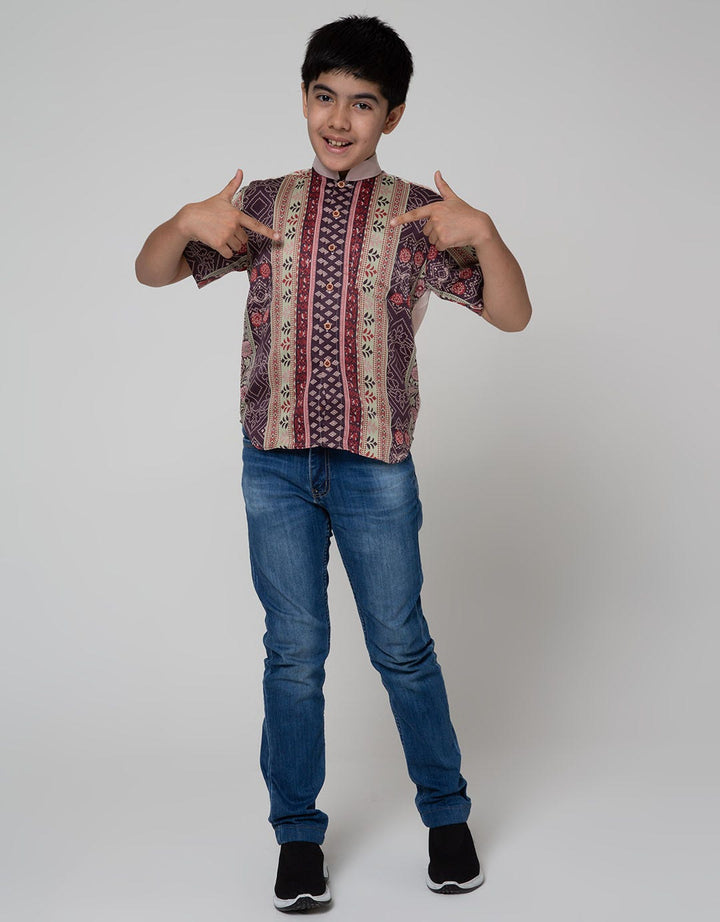 Arjuna Weda Shirt Boy Batik Diamond Flower