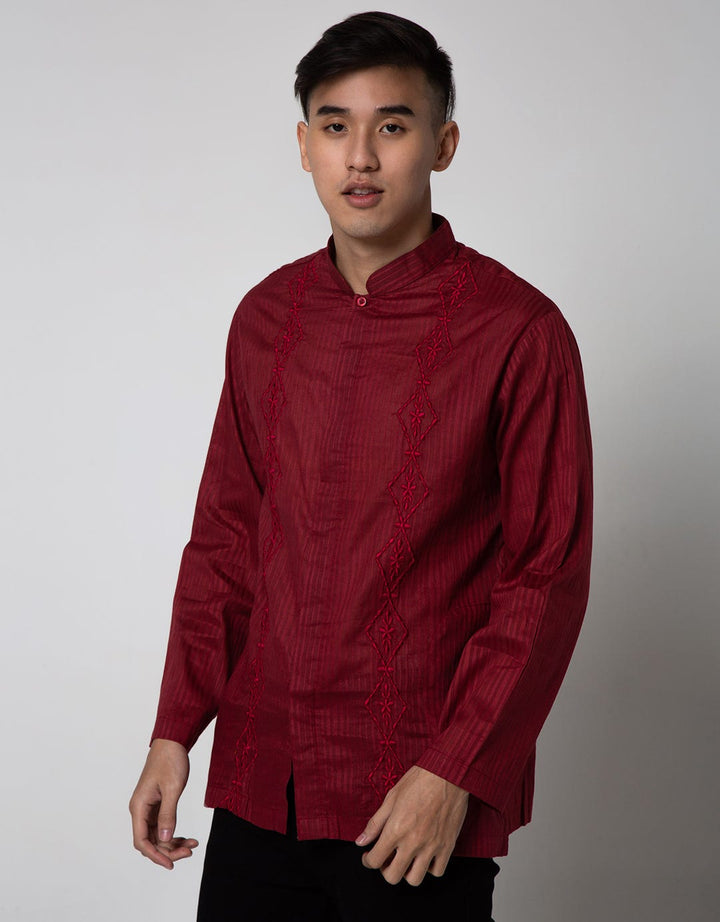 Adikusuma Regular Fit Wajik Kembang Koko Pria