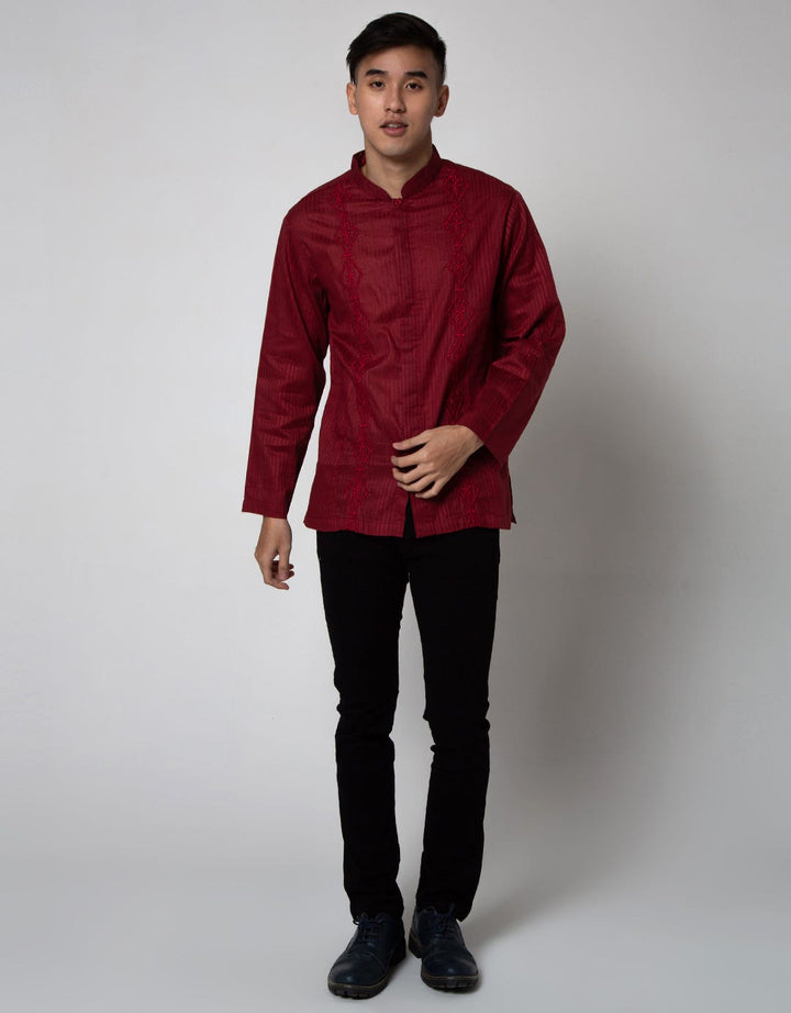 Adikusuma Regular Fit Wajik Kembang Koko Pria