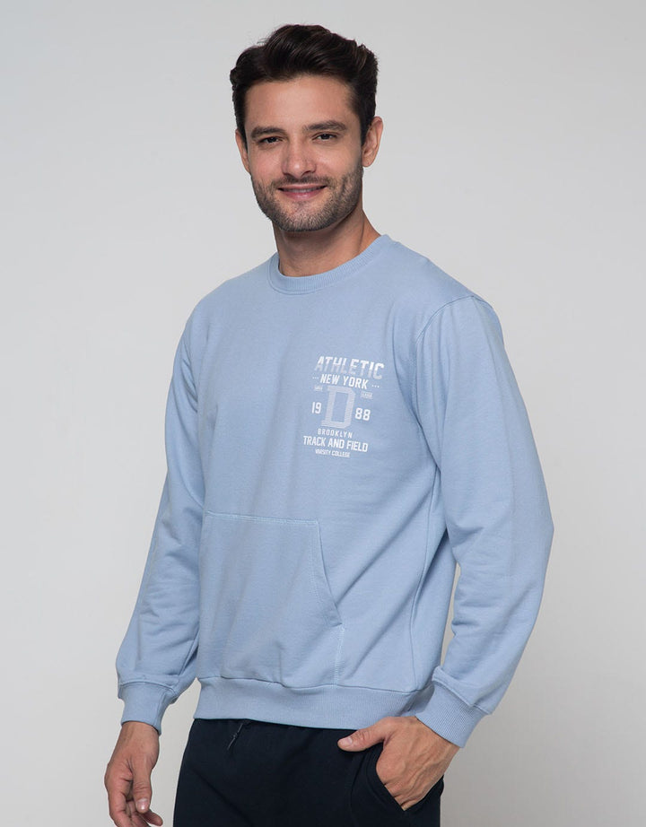 Details Sweatshirt Jumper Pocket Kangaroo Print