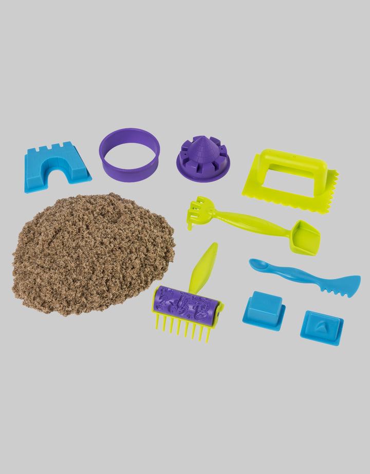 Bandai Kinetic Sand Beach Day Fun Playset with Castle Molds