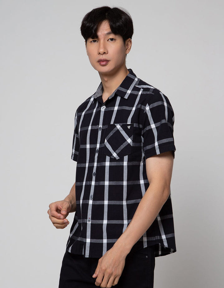 Watchout Casual Full Plaid Kemeja Pria