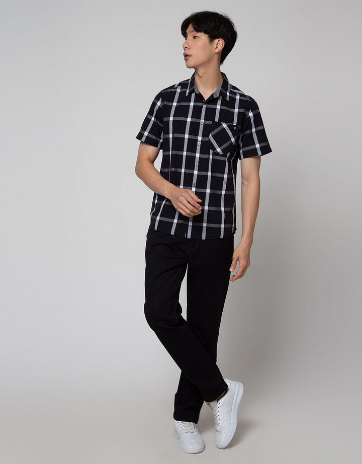 Watchout Casual Full Plaid Kemeja Pria