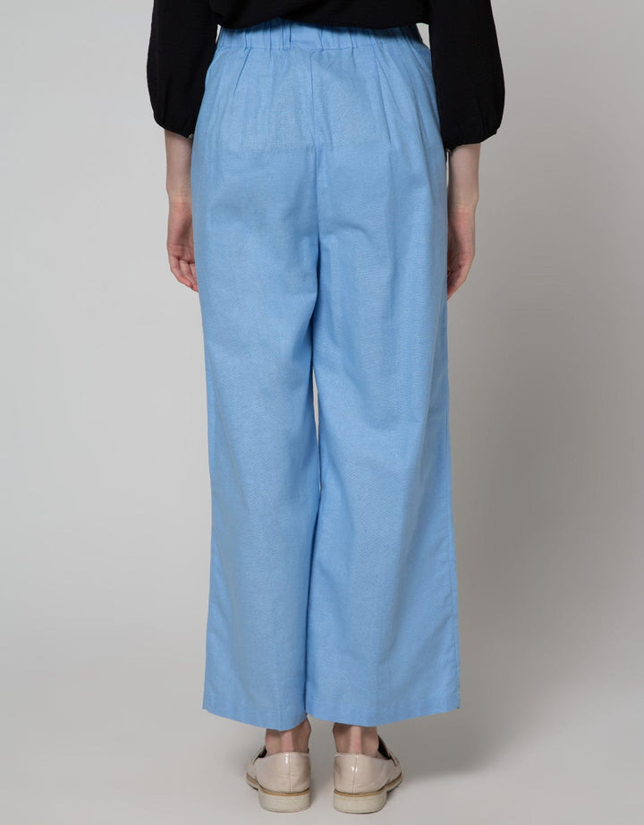 Details Long Pants With Loose Fit Leg And Stripe Print