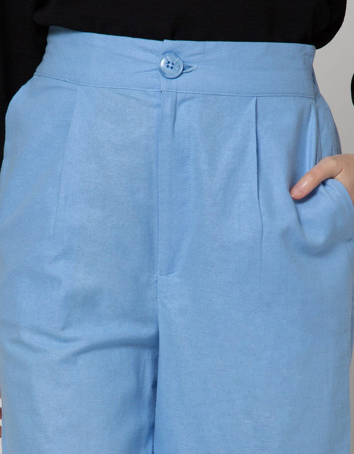 Details Long Pants With Loose Fit Leg And Stripe Print