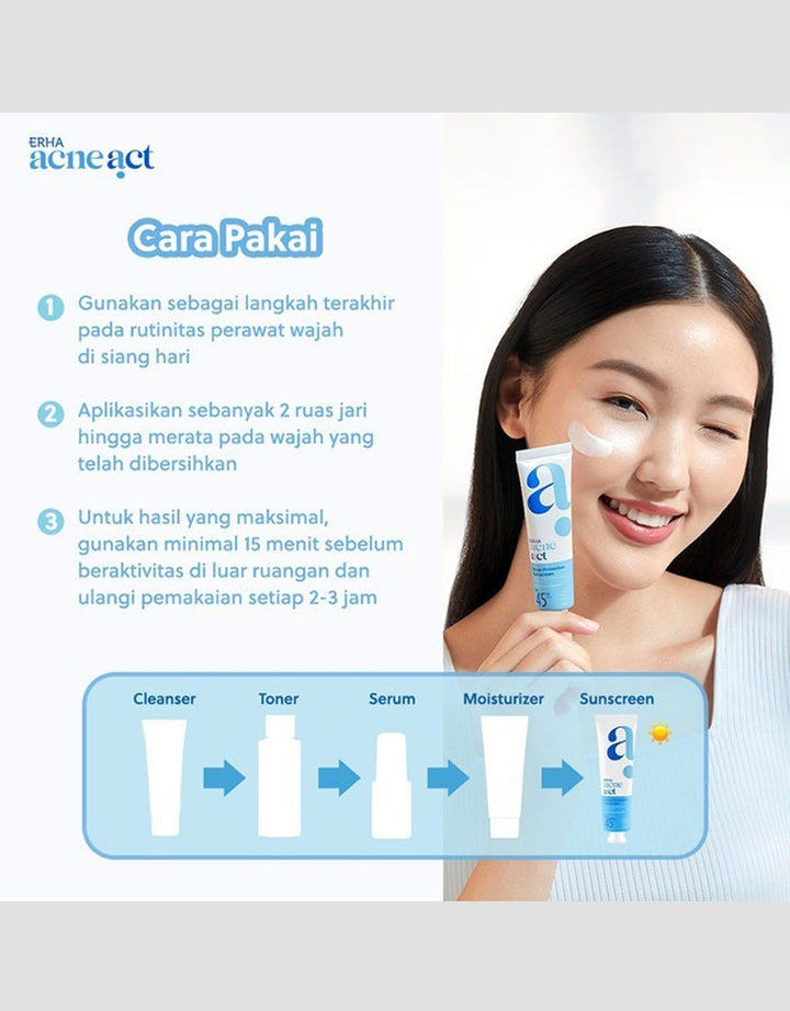 Erha Acneact Acne Protection Sunscreen SPF 45 PA+++ 30 G