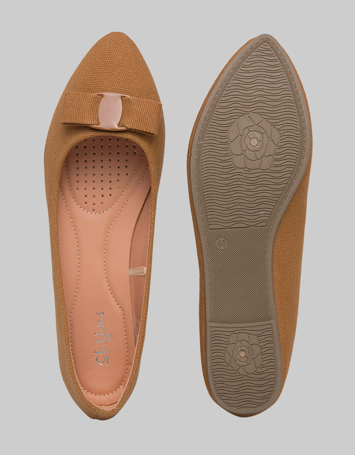 St. Yves Ballerinas Buckle Sepatu Flat