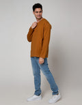 Cole Long Sleeve Oblong Basic Round Neck
