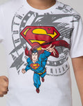 Character Kaos Lengan Panjang Superman Fly Above Wing