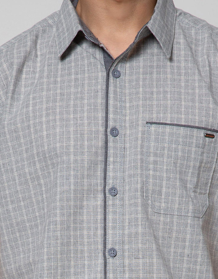 Watchout Casual Full Plaid Kemeja Pria