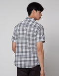 Watchout! Casual Short Sleeve Shirts Plaid Motif