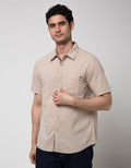 Watchout Casual Short Sleeve Small Stripe Shirt