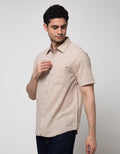 Watchout Casual Short Sleeve Small Stripe Shirt