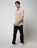 Watchout Casual Short Sleeve Small Stripe Shirt