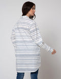 Cardinal Femme Kemeja Print Garis