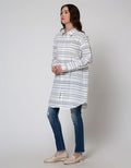 Cardinal Femme Kemeja Print Garis