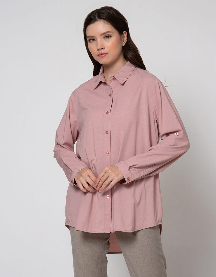 Cardinal Femme Kemeja Asimetris