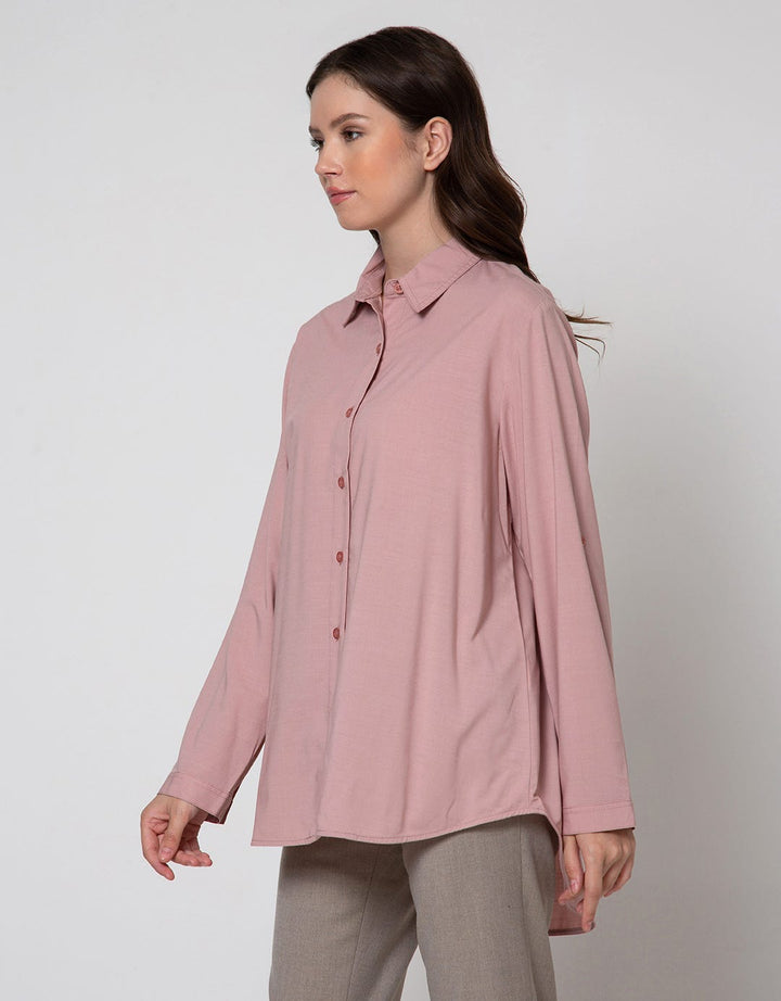 Cardinal Femme Kemeja Asimetris