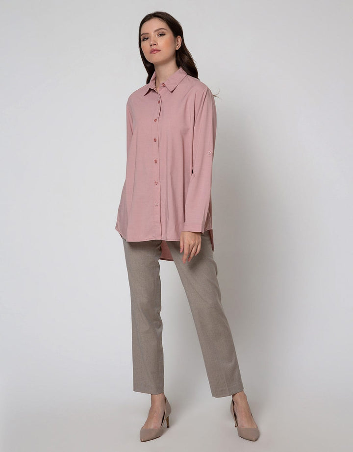 Cardinal Femme Kemeja Asimetris