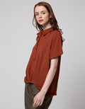 St. Yves Short Sleeve Blouse Top Baloon