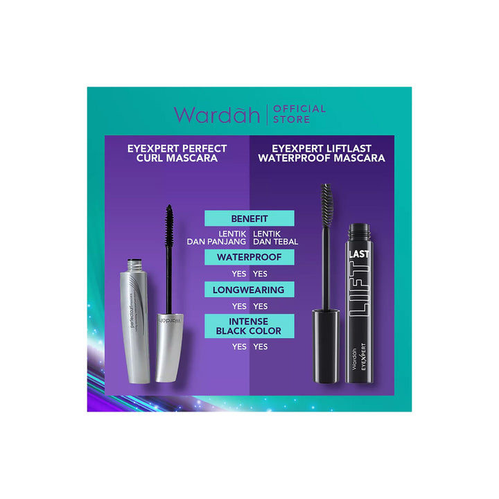 Wardah Eyexpert Liftlast Waterproof Mascara 8 Ml