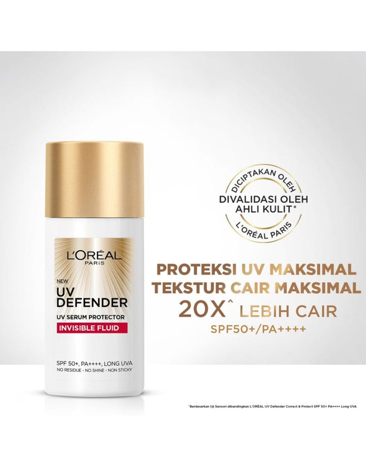 L'Oreal Paris UV Defender Invisible Fluid Sunscreen SPF50+ PA++++