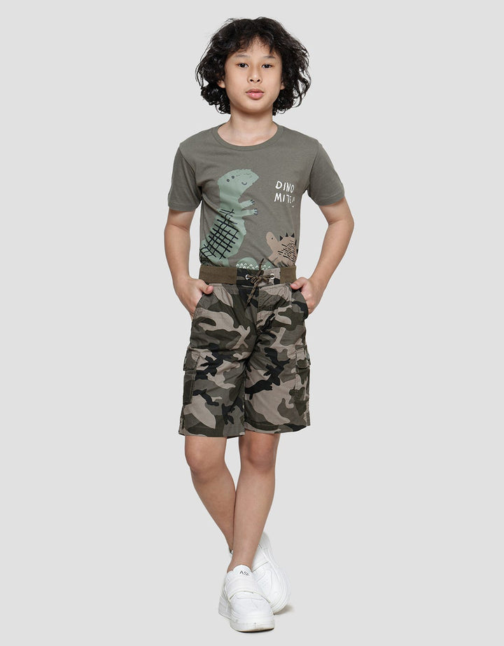 Little M Woven Army Celana Pendek Anak Laki-Laki