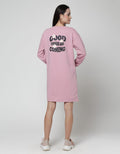 Nevada Long Sleeve Midi Dress Round Neck Good Things Are Coming