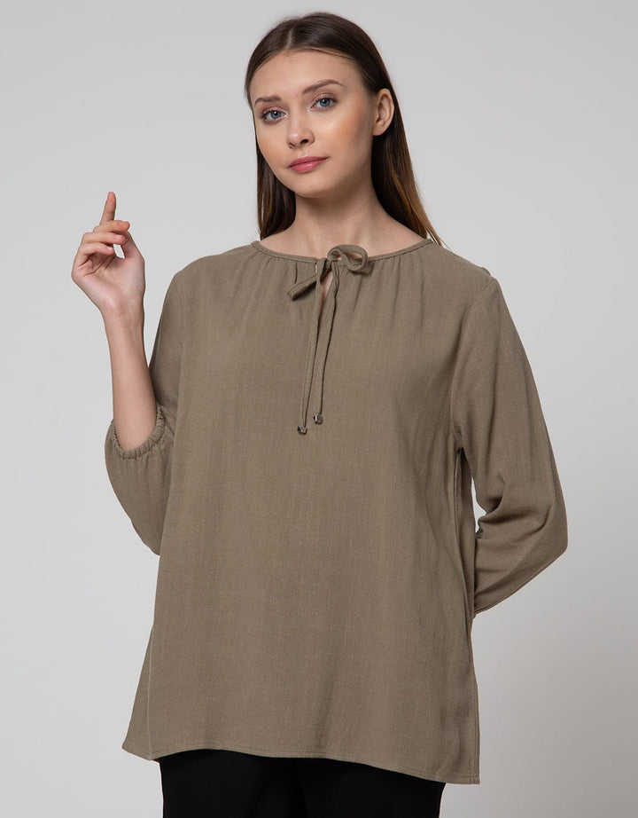 St. Yves Linen W Stoppe Women's 7/8 Sleeve Blouse