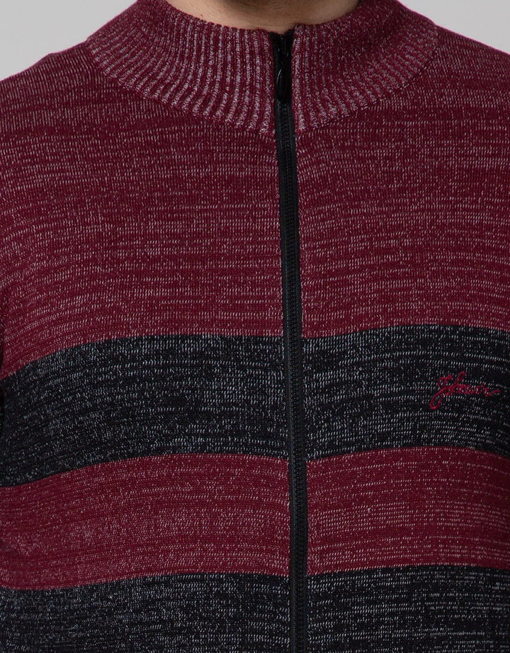 Johnwin Sweater Casual Zipper