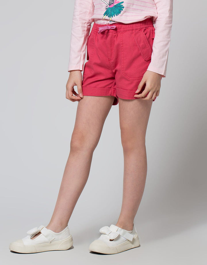 Cardinal Kids Girl Short Pants Pocket And Drawstring