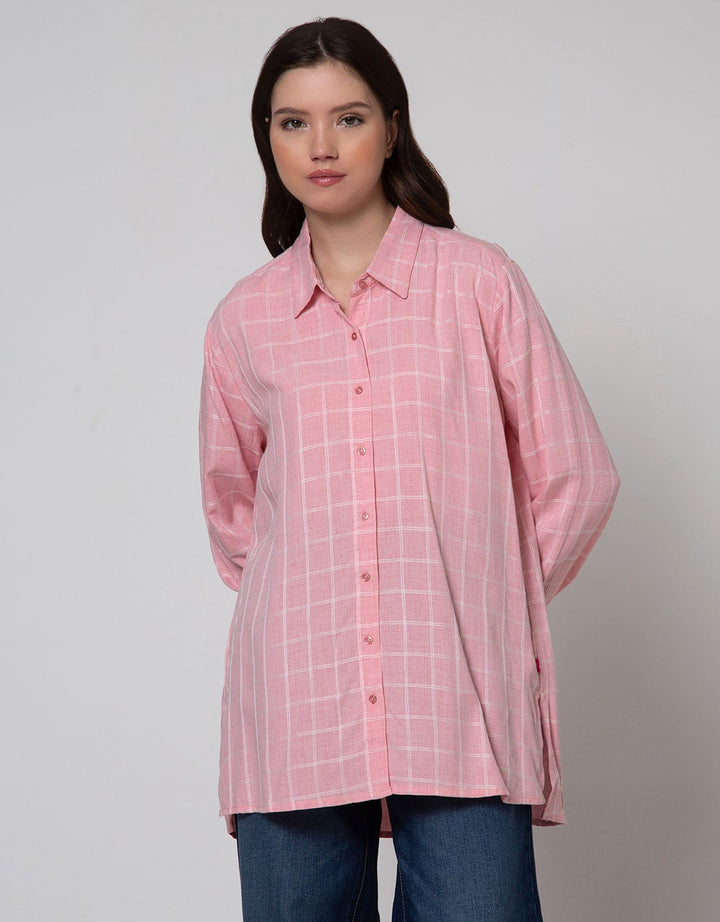 Cardinal Girl Kemeja Garis Wanita