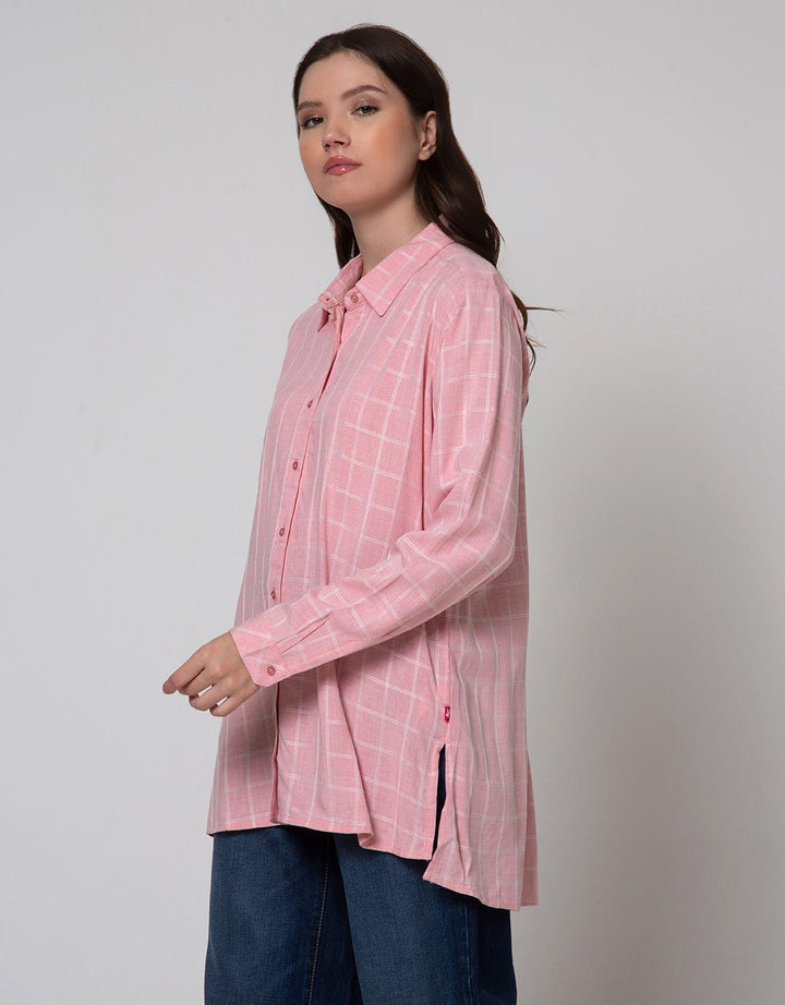 Cardinal Girl Kemeja Garis Wanita