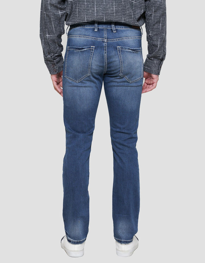 Andrew Smith Casual Washed Accent Men's Trousers