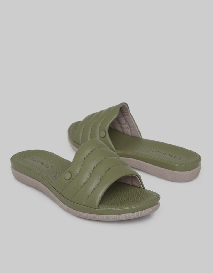 Laviola Quilt Strap Sandal Wedges Wanita