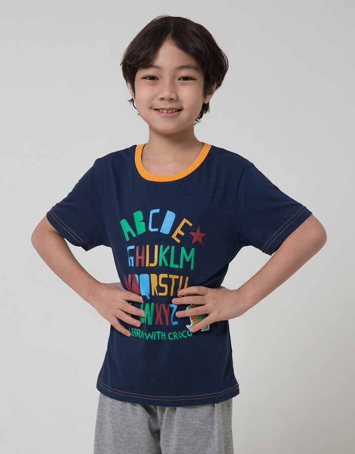 Little M Learn Croco Kaos Anak Laki-laki