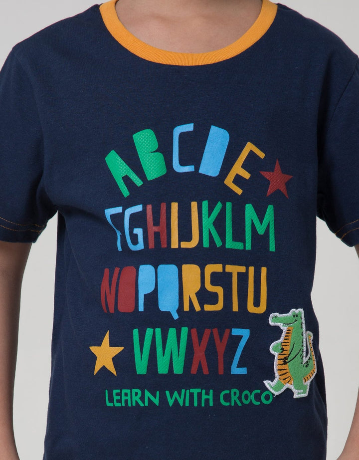 Little M Learn Croco Kaos Anak Laki-laki