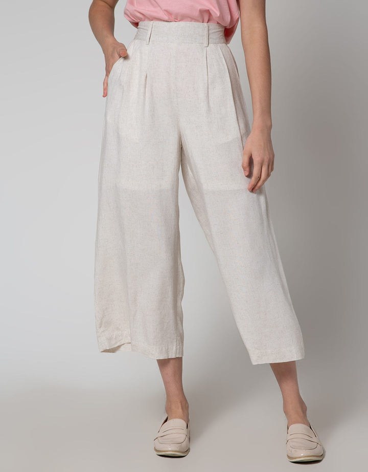 Details Long Pants Woven With Wide Leg Style